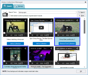 Chimp Rewriter 3 Video Search