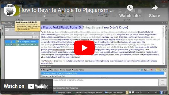 How to Rewrite Plagiarism Free Article