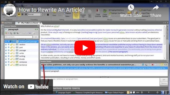 How To Rewriter an Article